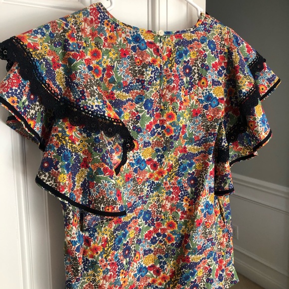 New: J Crew Cotton Poplin Top in Liberty Margaret Annie Floral Print. Size S - Picture 9 of 13